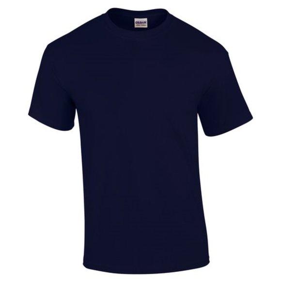 🆕 GILDAN ADULT ULTRA COTTON ROUND-NECK SHORT SLEEVE T-SHIRT - NAVY BLUE- MEN - Picture 1 of 5